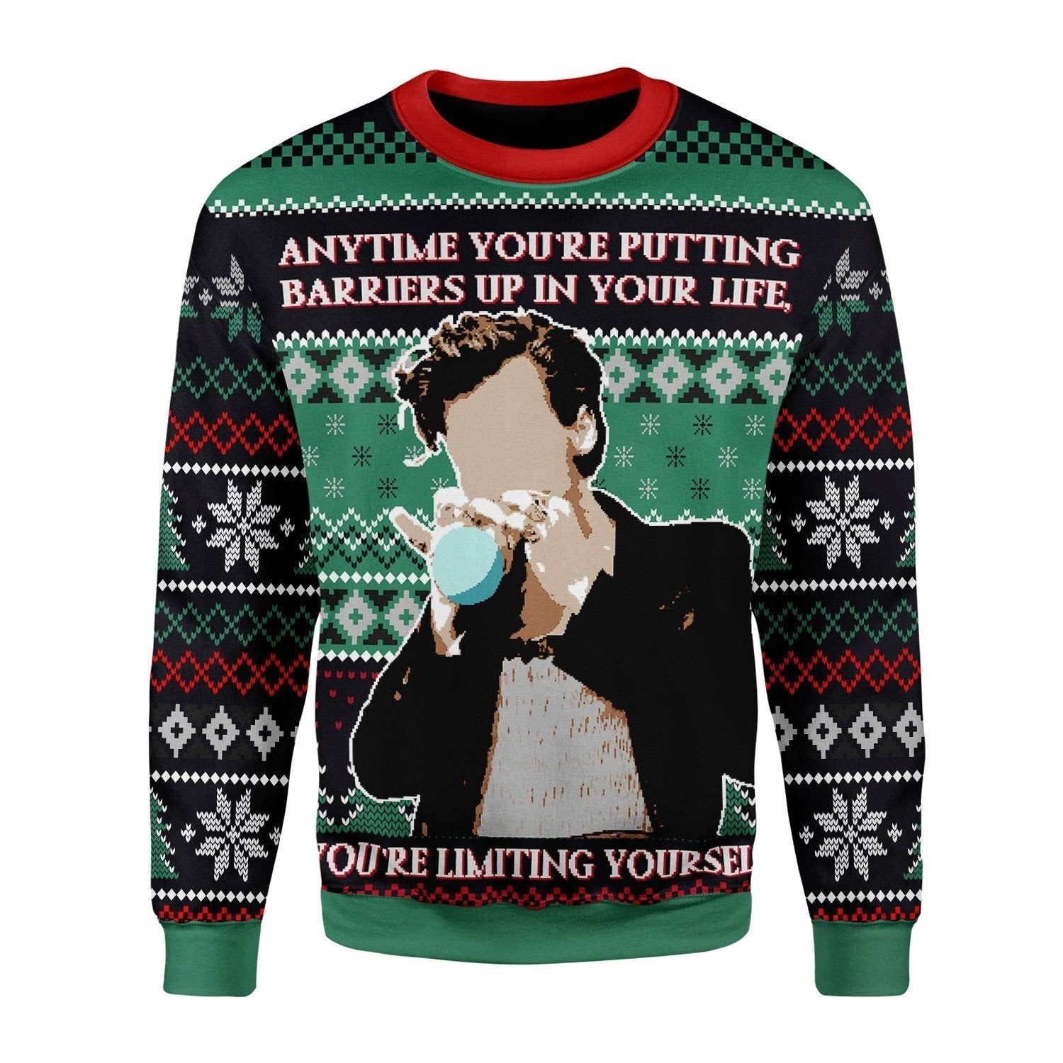 YMskins Christmas Sweater Harry Styles Vouge Cover 3D Apparel
