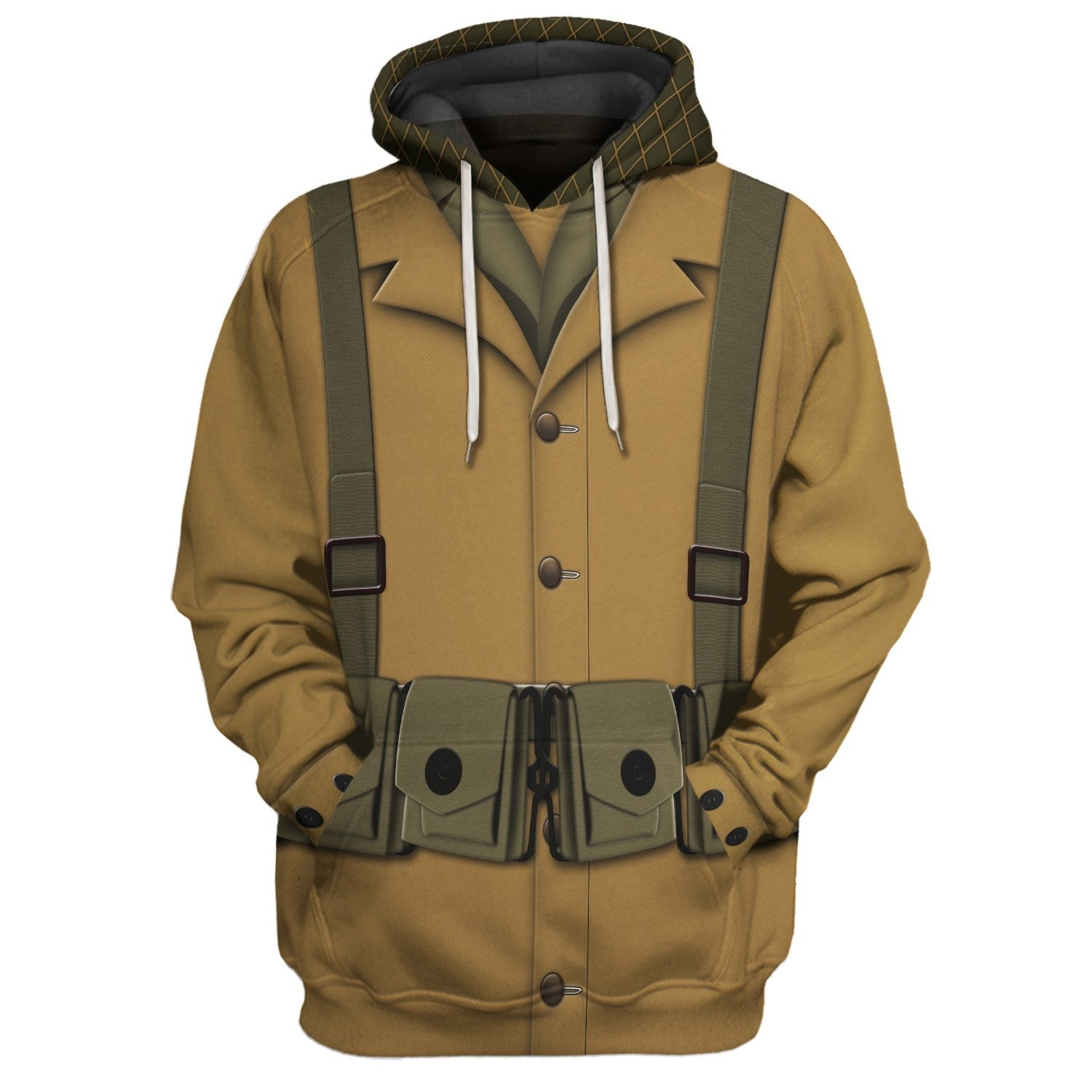 Us Army Uniform Ww1 Infantryman Hoodie / S Vn175