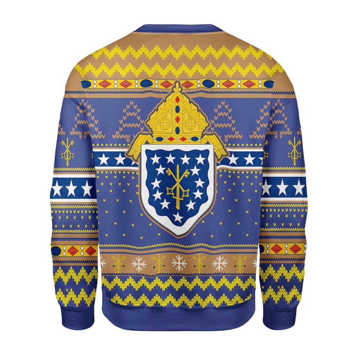 Gearhomies Christmas Unisex Sweater Costa Rica Roman Catholic Ugly Christmas 3D Apparel