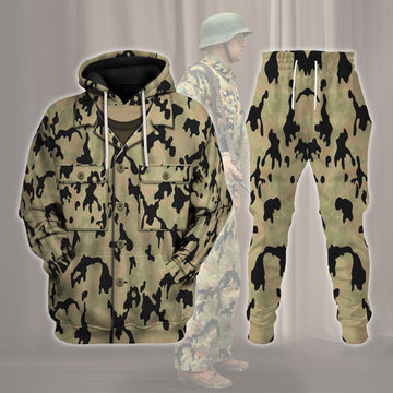 YMskins German World War 2 (WWII) Leibermuster Faded v2.0 CAMO Costume Hoodie Sweatshirt T-Shirt Tracksuit