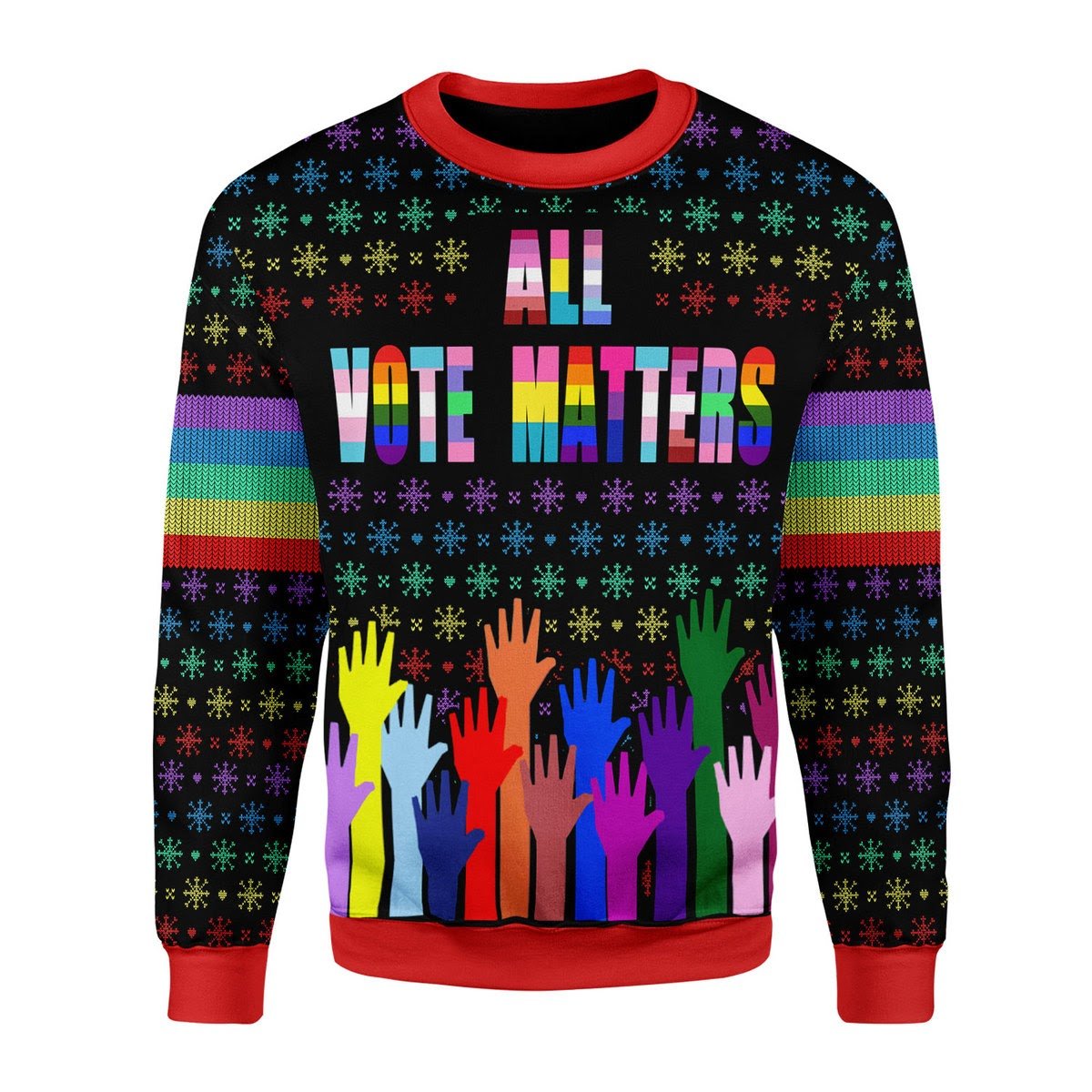 YMskins Christmas Sweater All Vote Matters 3D Apparel