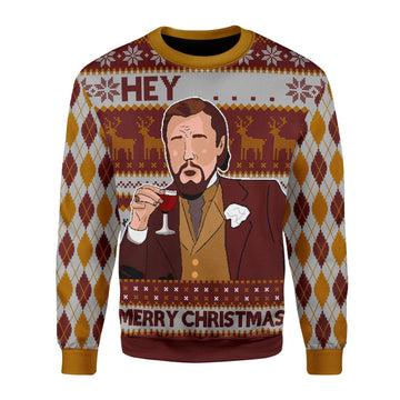 YMskins Christmas Sweater Hey ... Merry Christmas Custom Name 3D Apparel