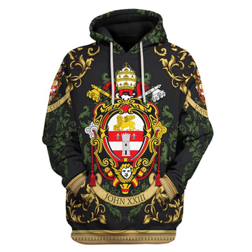 YMskins Unisex Tops Pullover Sweatshirt John XXIII Coat Of Arms 3D Apparel