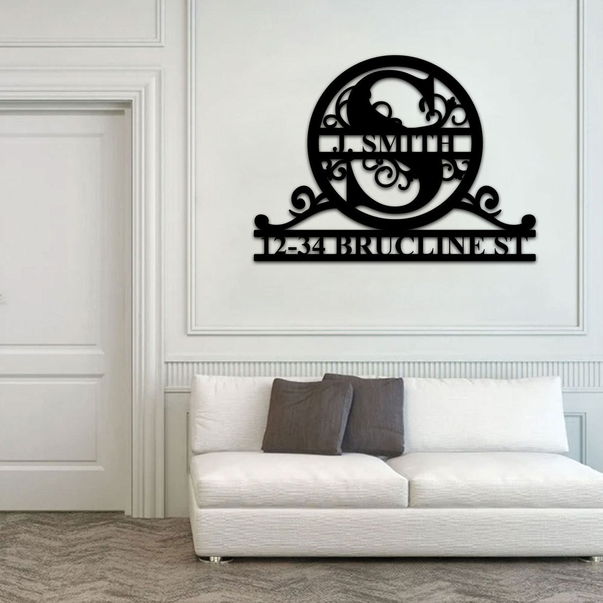 YMskins Custom Family Name Hanging Wall Art
