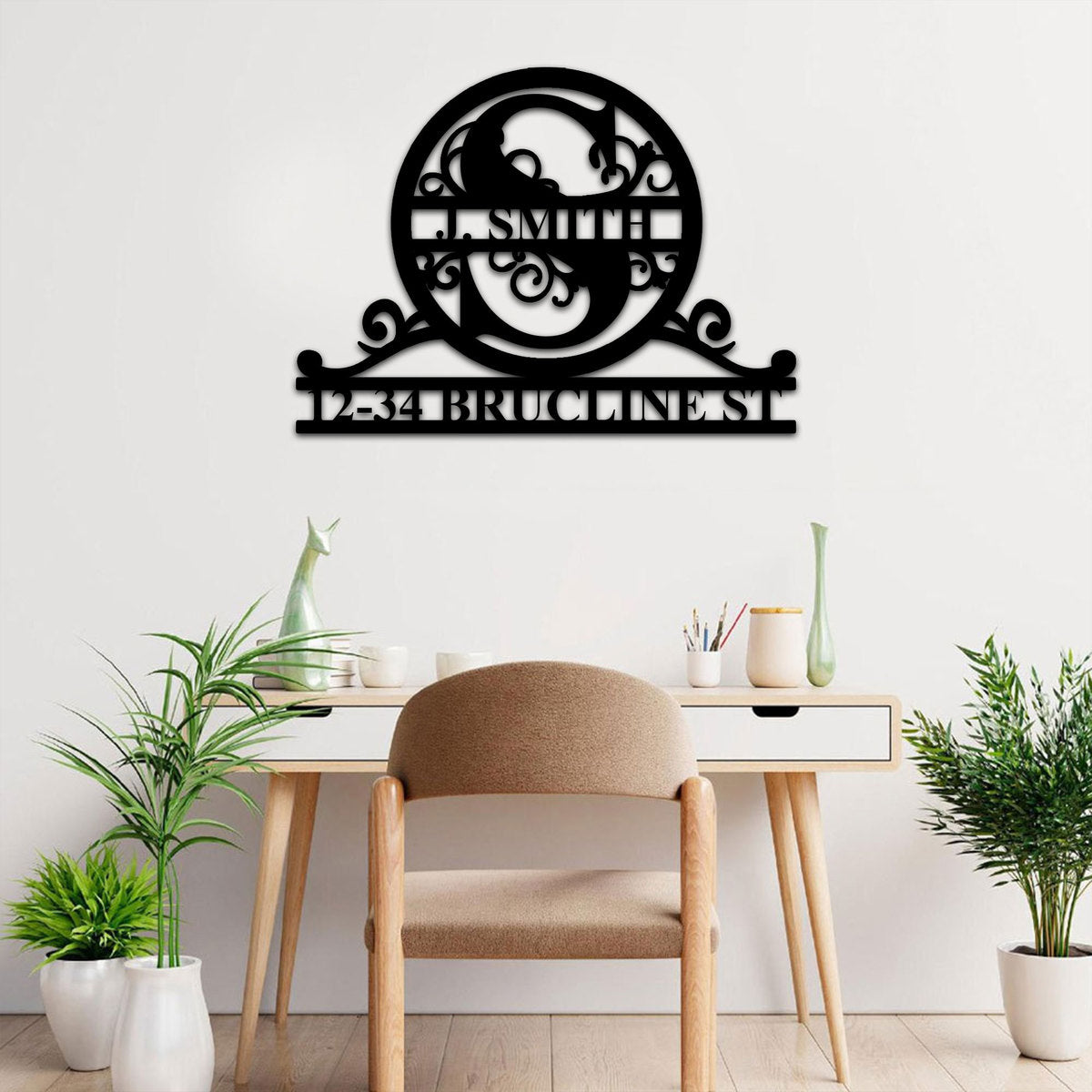 YMskins Custom Family Name Hanging Wall Art
