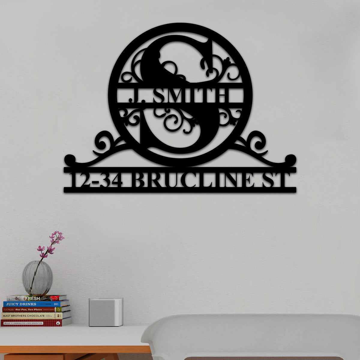 YMskins Custom Family Name Hanging Wall Art
