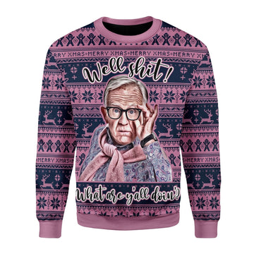 YMskins Christmas Sweater Well Shit 3D Apparel