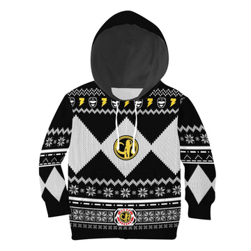 Gearhomies Unisex Kid Tops Pullover Sweatshirt Black Mighty3D Apparel