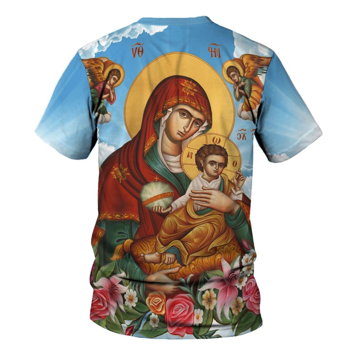 YMskins Tops Pullover Sweatshirt Mary Eastern Christianity 3D Apparel