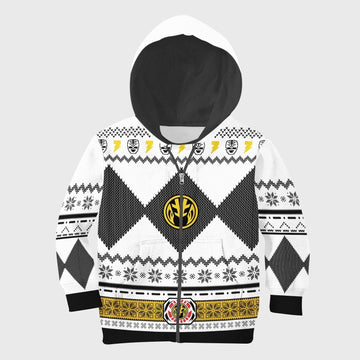 Gearhomies Kid Zip Hoodie Kid White Mighty