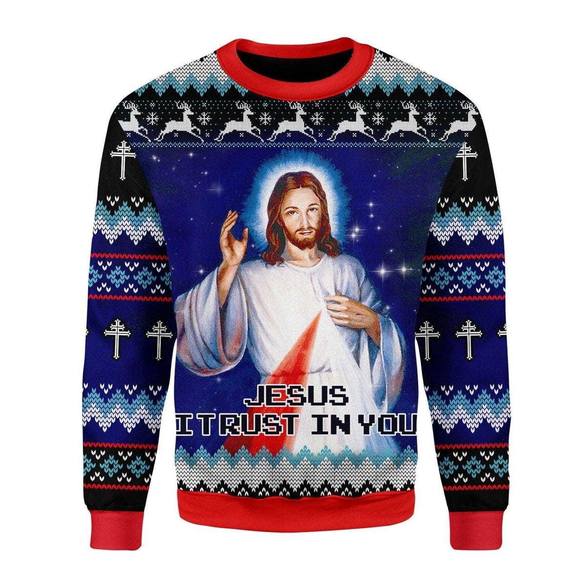 Jesus I Trust In You Christmas Sweater - DucG