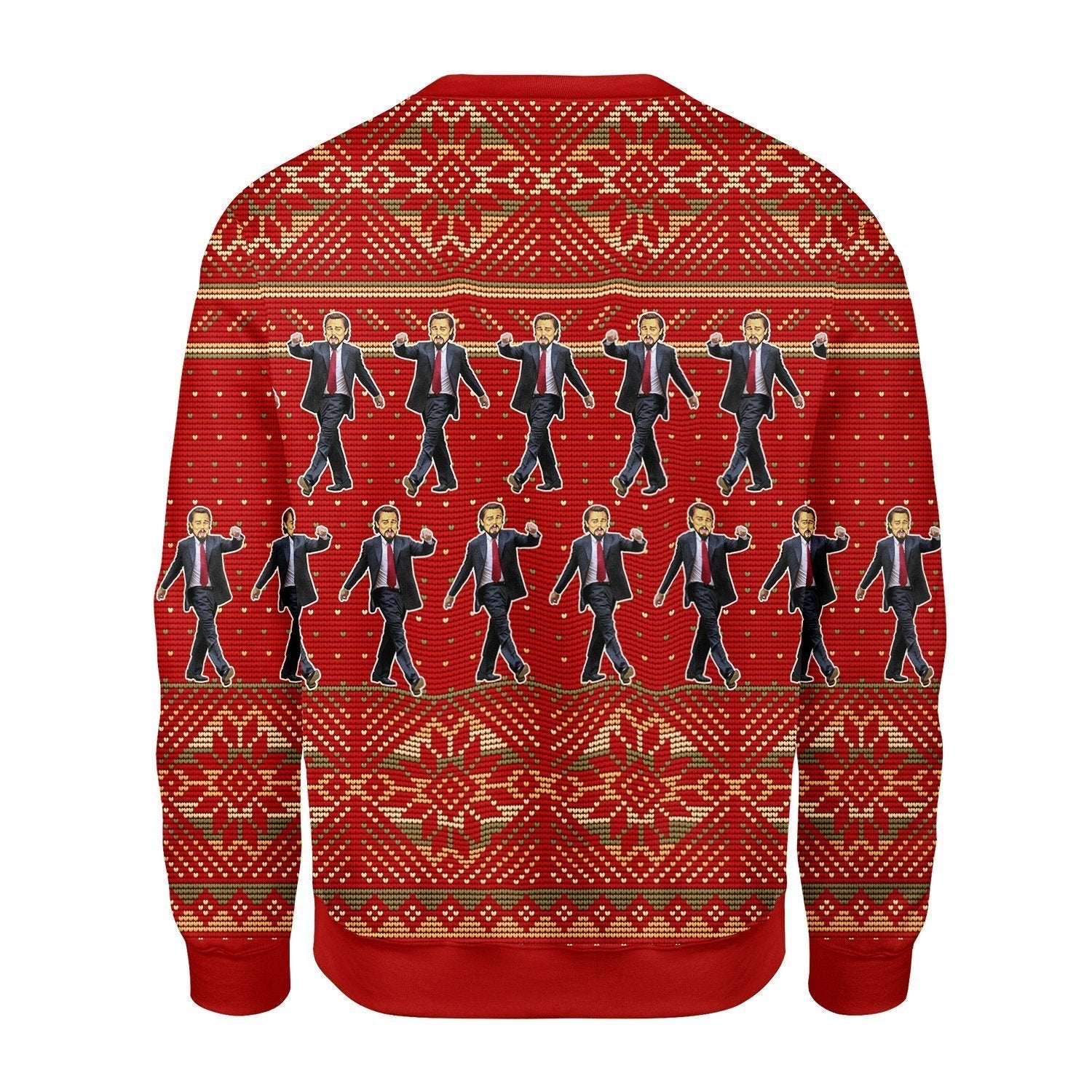 Gearhomies Christmas Unisex Sweater Leonadicardo Ugly Christmas 3D Apparel