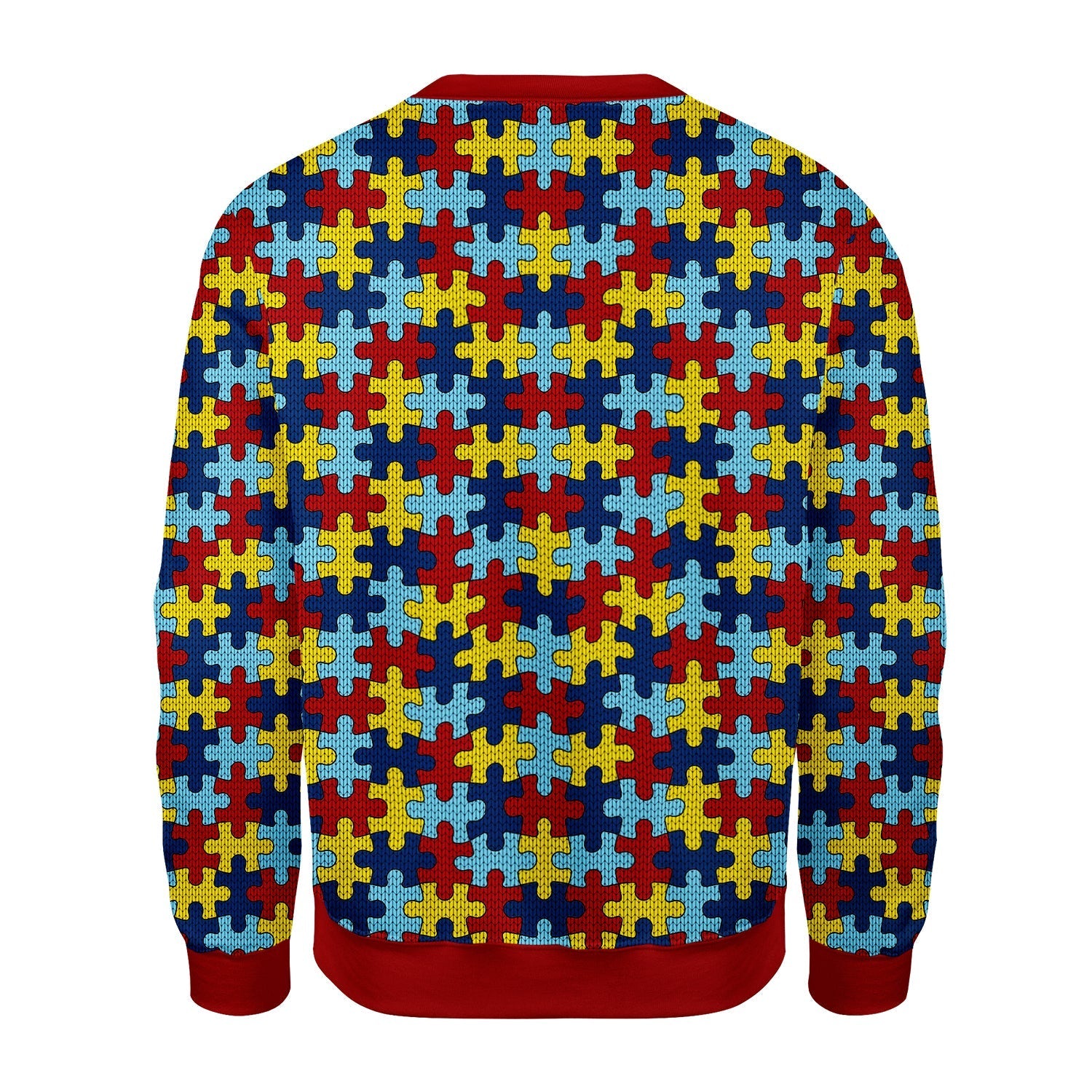 YMskins Christmas Sweater Autism 3D Apparel