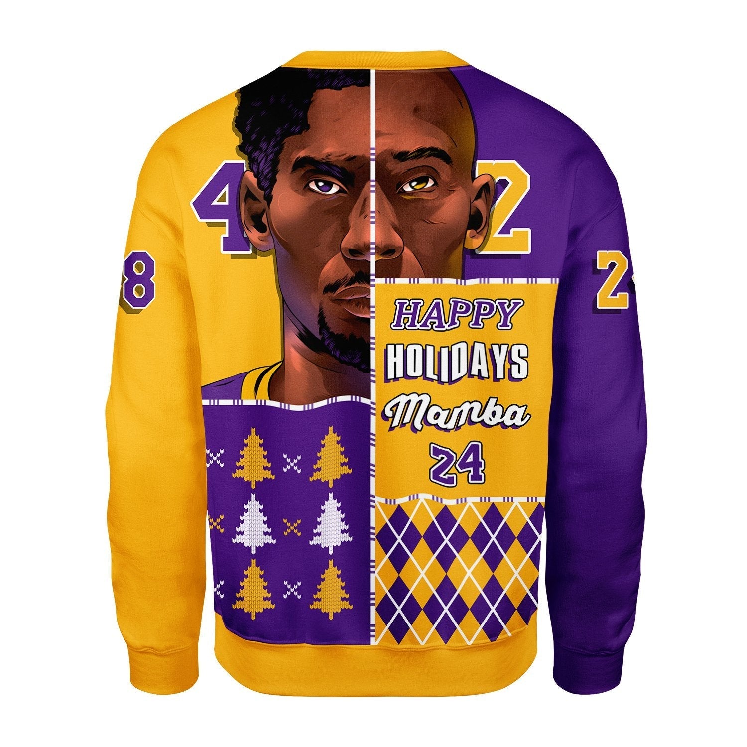 YMskins Christmas Sweater Happy Holidays Mamba 3D Apparel