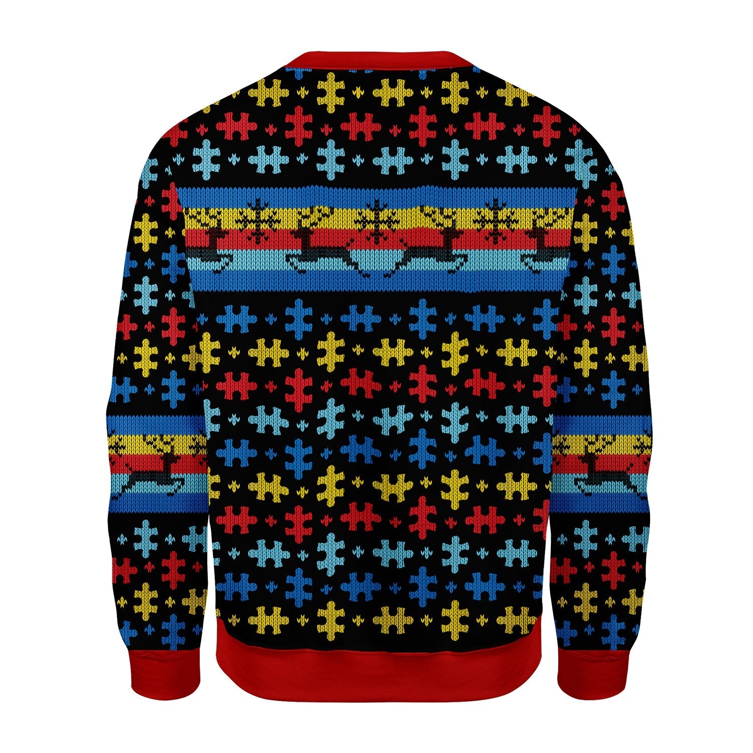 YMskins Christmas Sweater Autsim 3D Apparel
