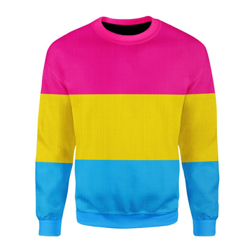 YMskins Christmas Sweater Pansexual Pride Flag 3D Apparel