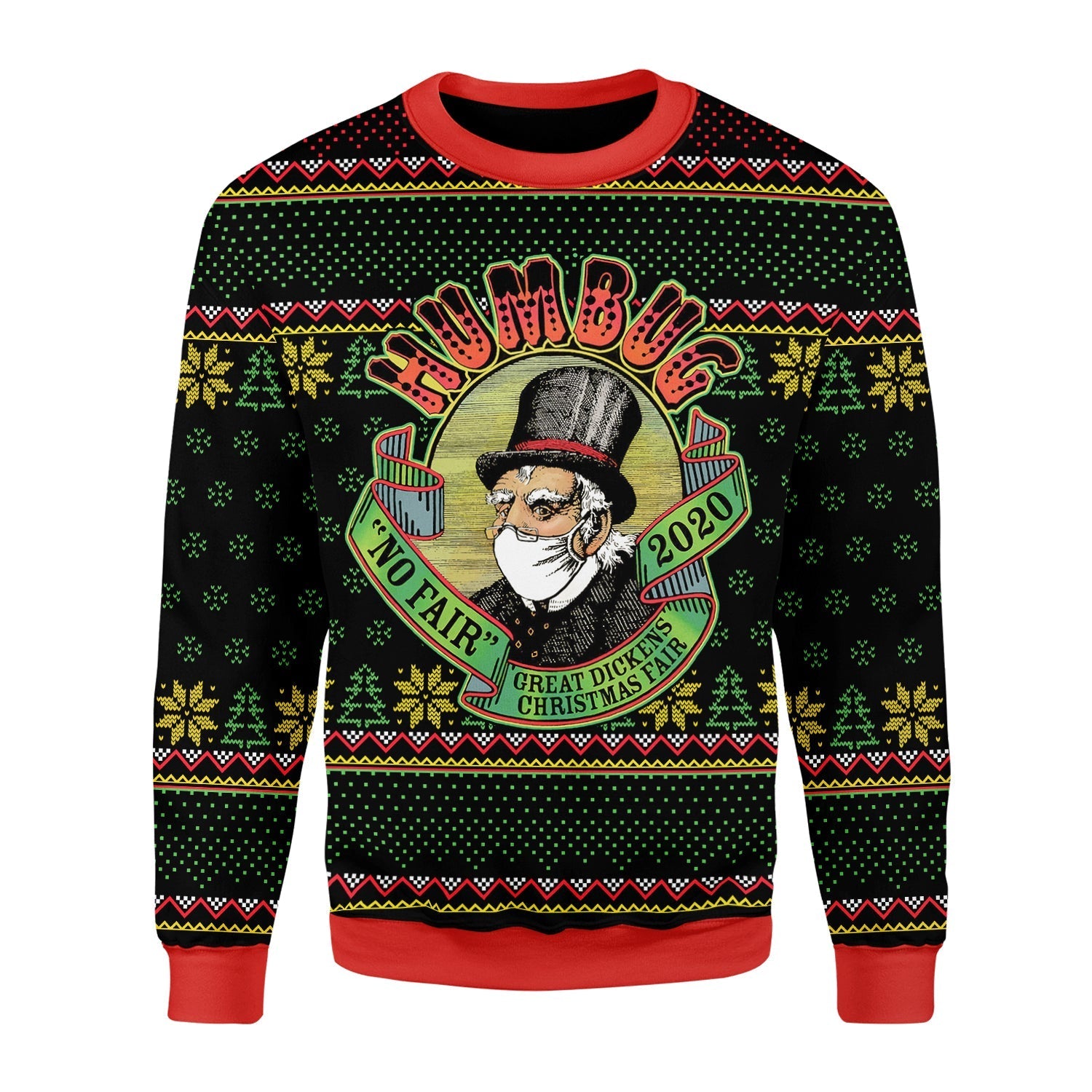 YMskins Christmas Sweater Humbug No Fair 2020 3D Apparel