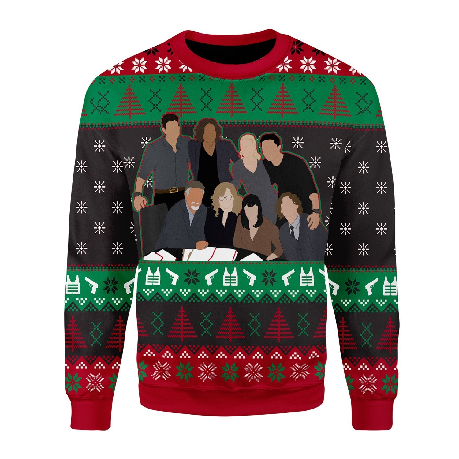 YMskins Christmas Sweater Criminal Minds 3D Apparel
