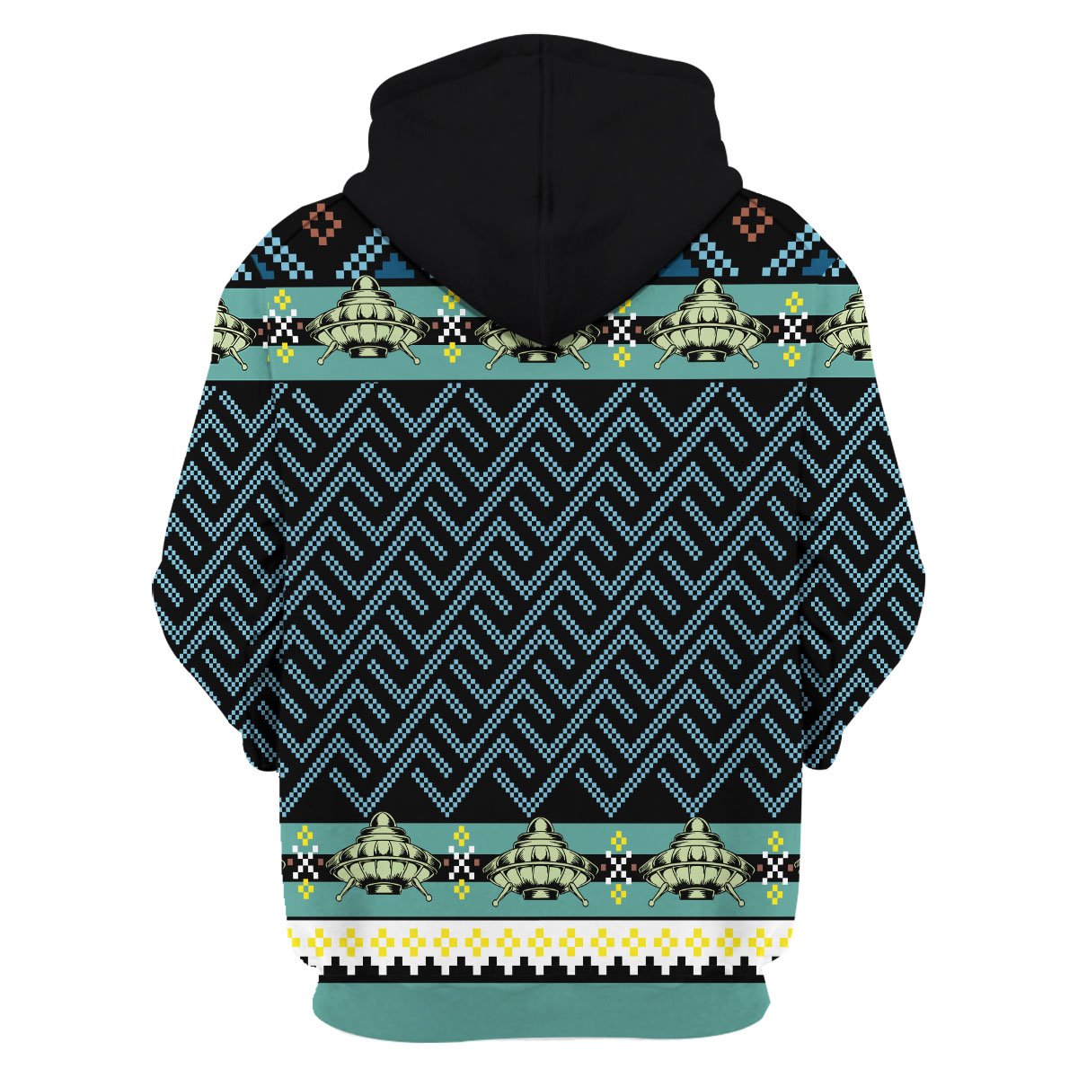 YMskins Unisex Hoodie Holographic Alien & Sasquatch But Stuff 3D Apparel
