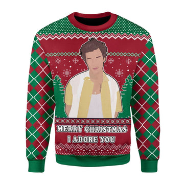 YMskins Christmas Sweater I Adore You Harry Christmas 3D Apparel
