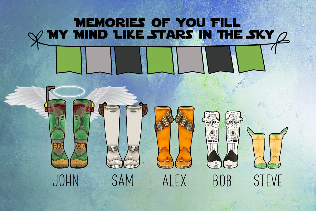Customized Canvas Poster Wall Art Memories Of You Fill My Mind Like Stars In The Sky