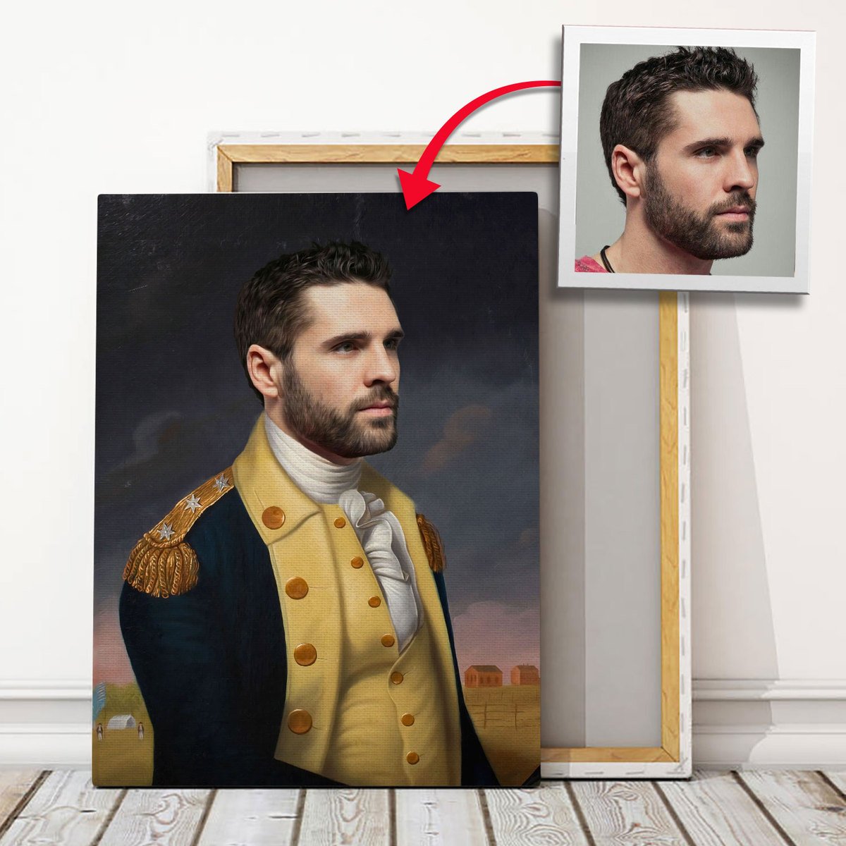 Personalized Canvas George Washington