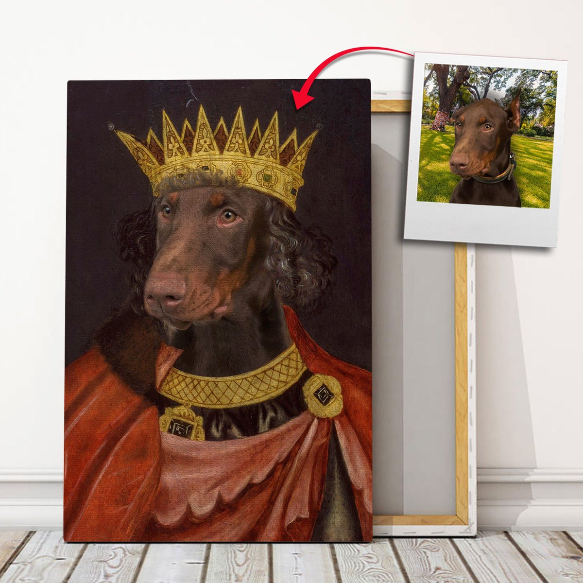 Customized Pet Photo Canvas - King Edward I of England