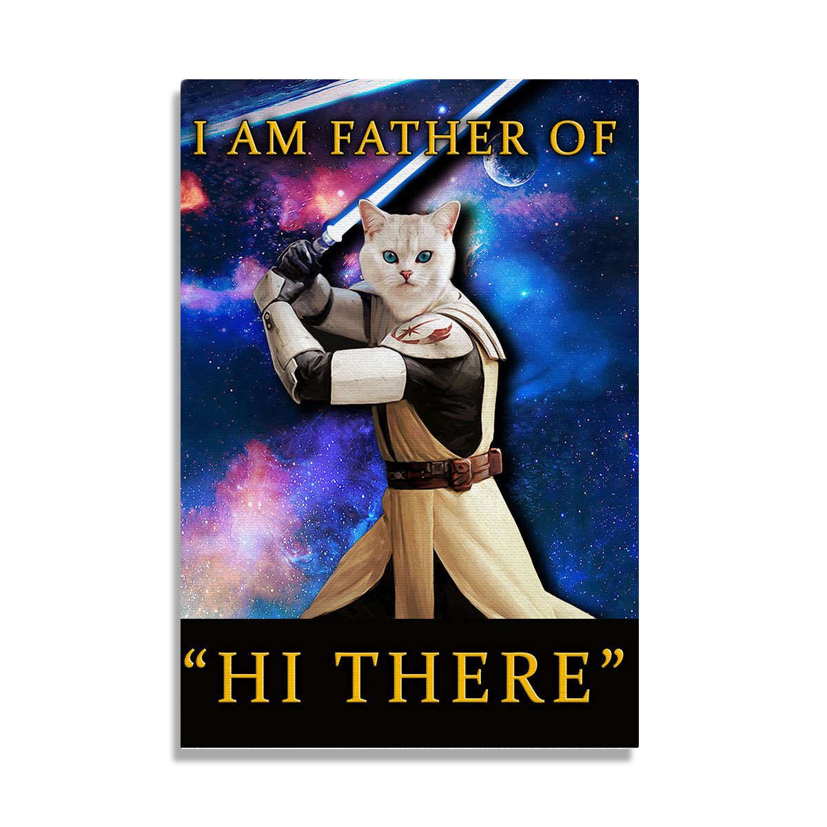 Customized Pet Photo Canvas - Personalized I Am Father Of "Hi There"