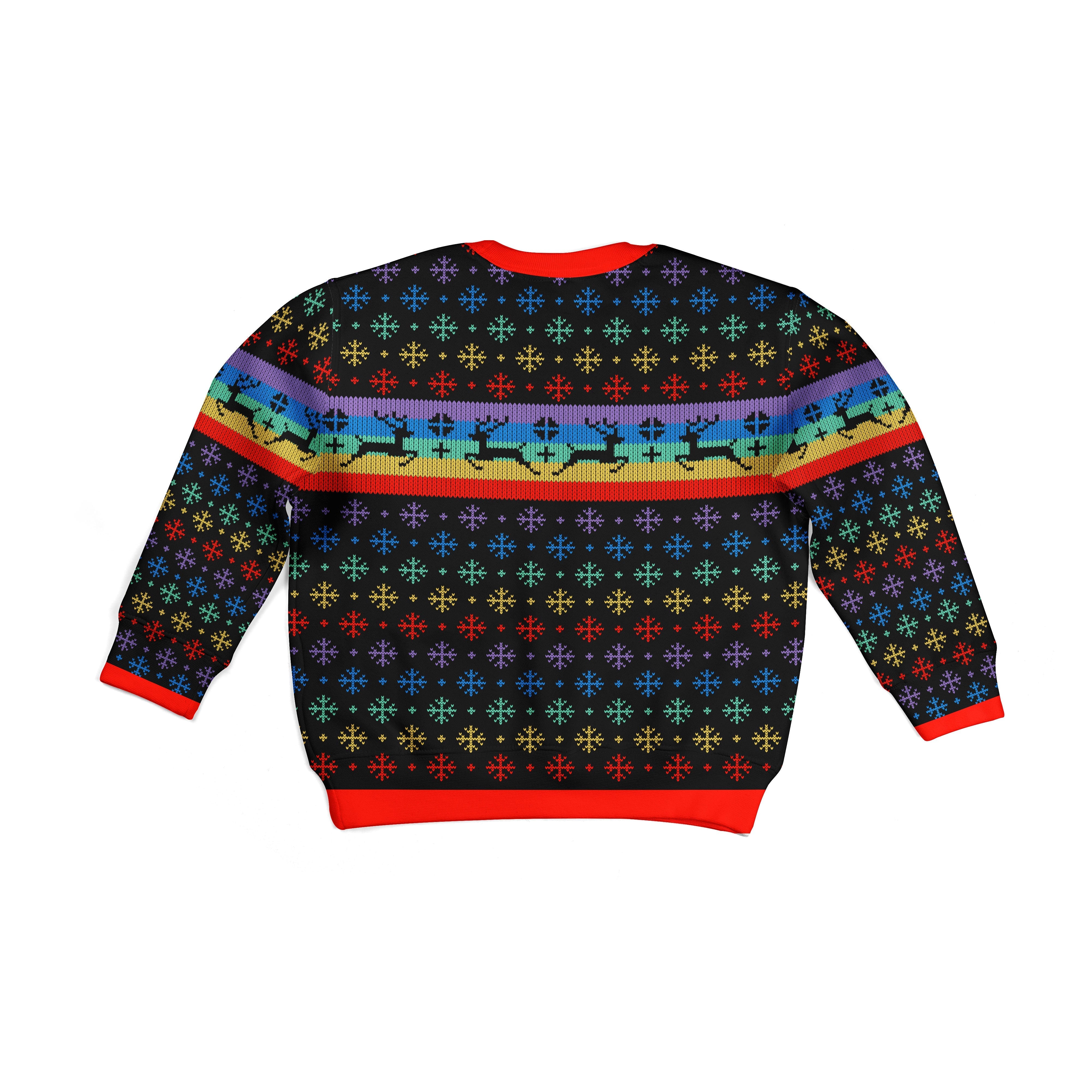 YMskins Kid Christmas Sweater LGBT 3D Apparel