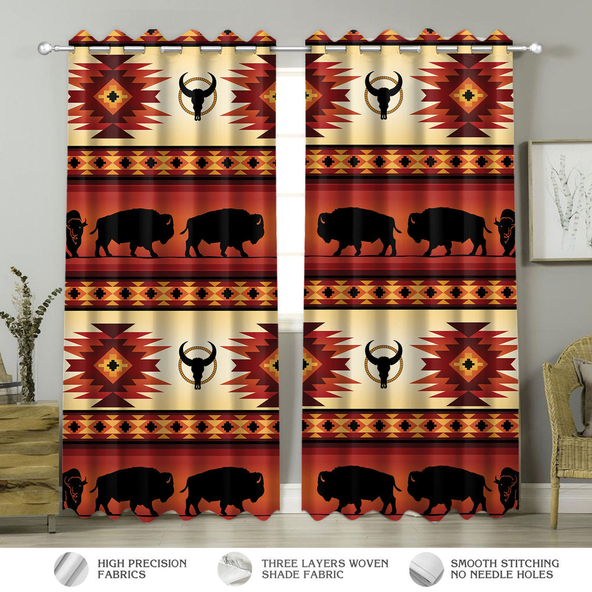 Native American Pattern Curtains