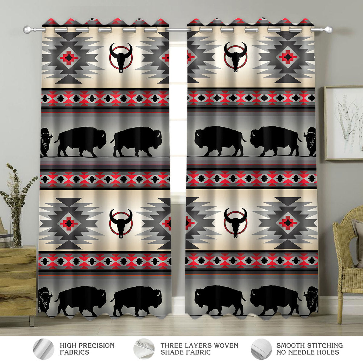 Native American Pattern Curtains