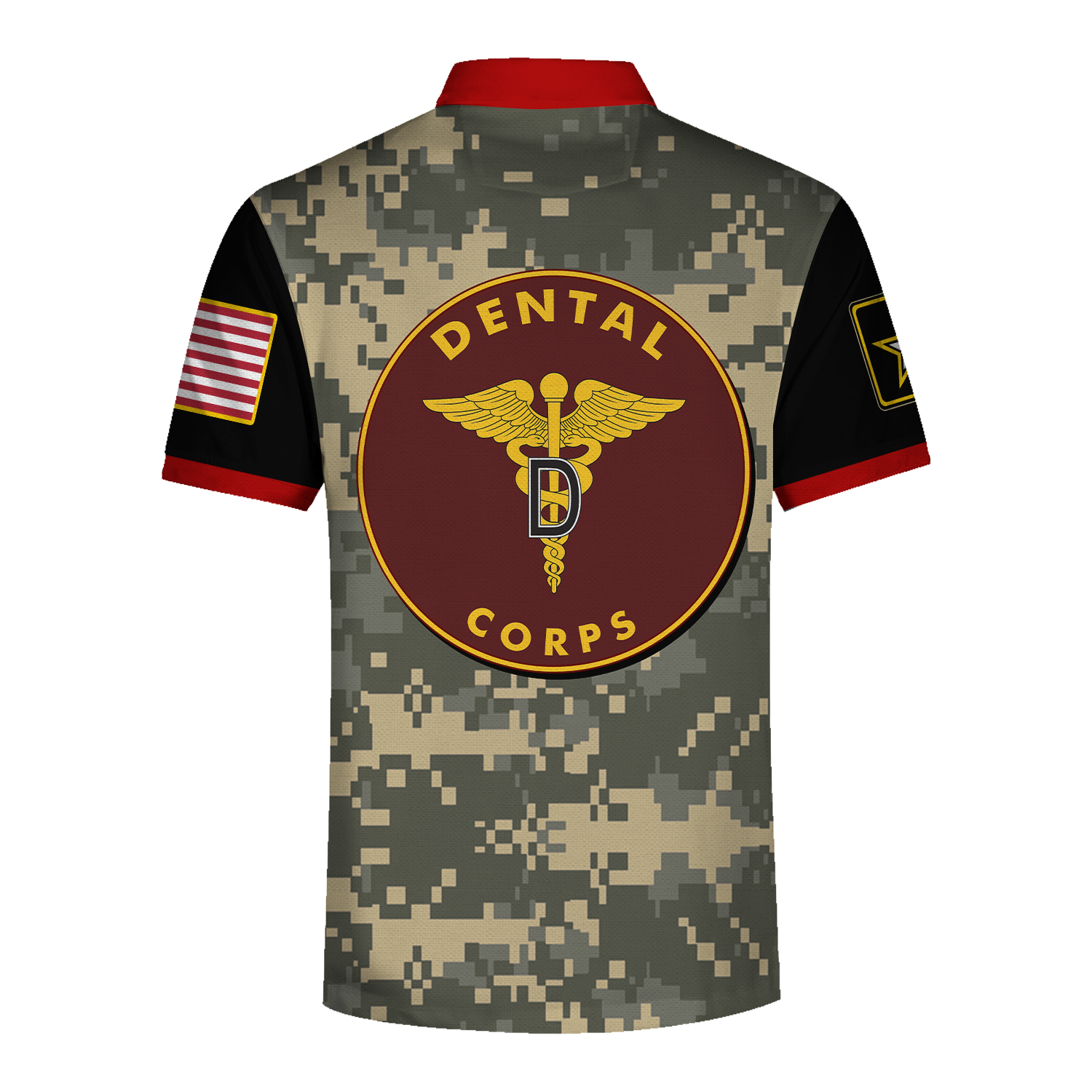 YMskins Polo Shirt US Army Uniform Army Dental Corps 3D Apparel