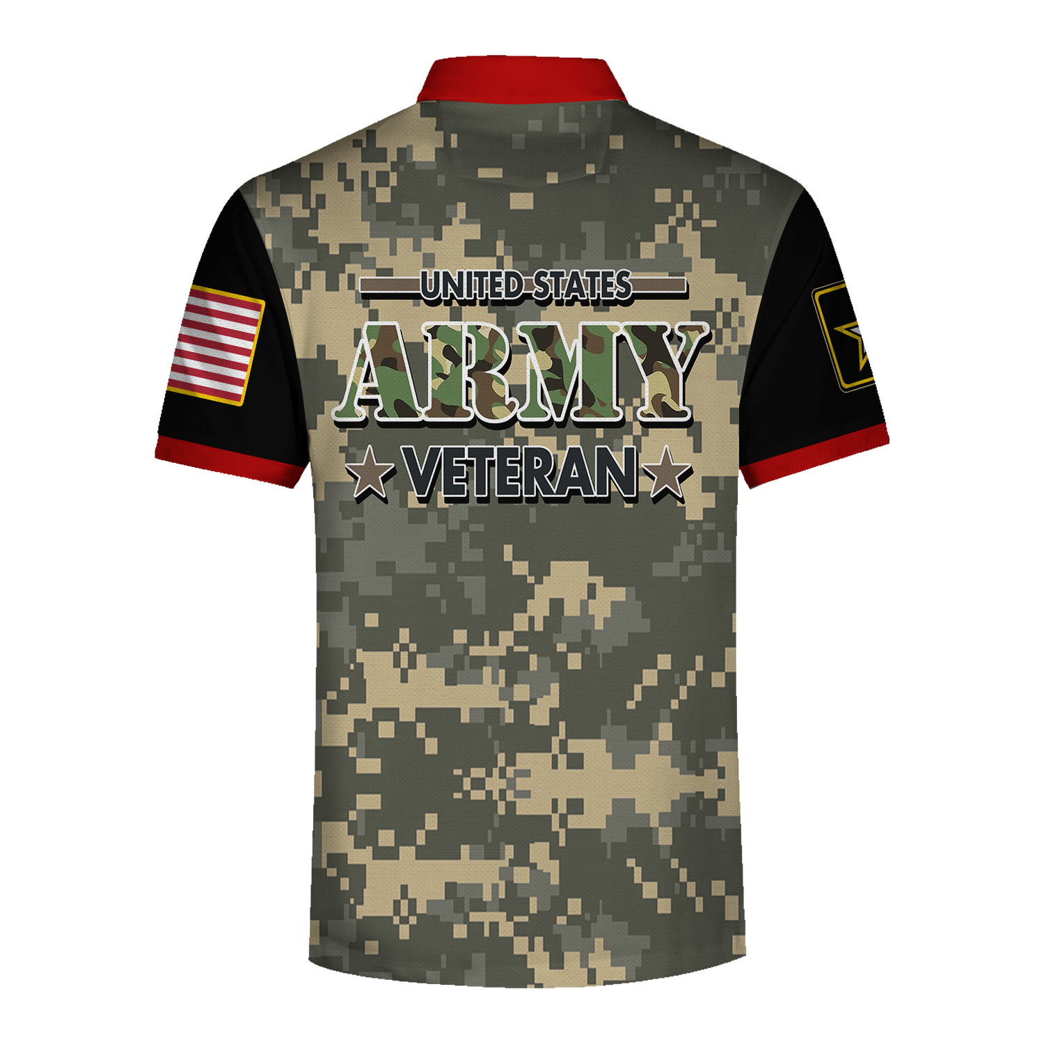 YMskins Polo Shirt 1St Army Veteran For Men United States Army Veteran 3D Apparel