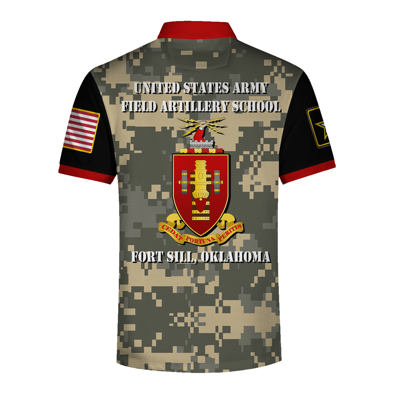YMskins Polo Shirt US Army Bootcamp Navy Mil Army Field Artillery School Fort Sill Oklahoma Army 3D Apparel