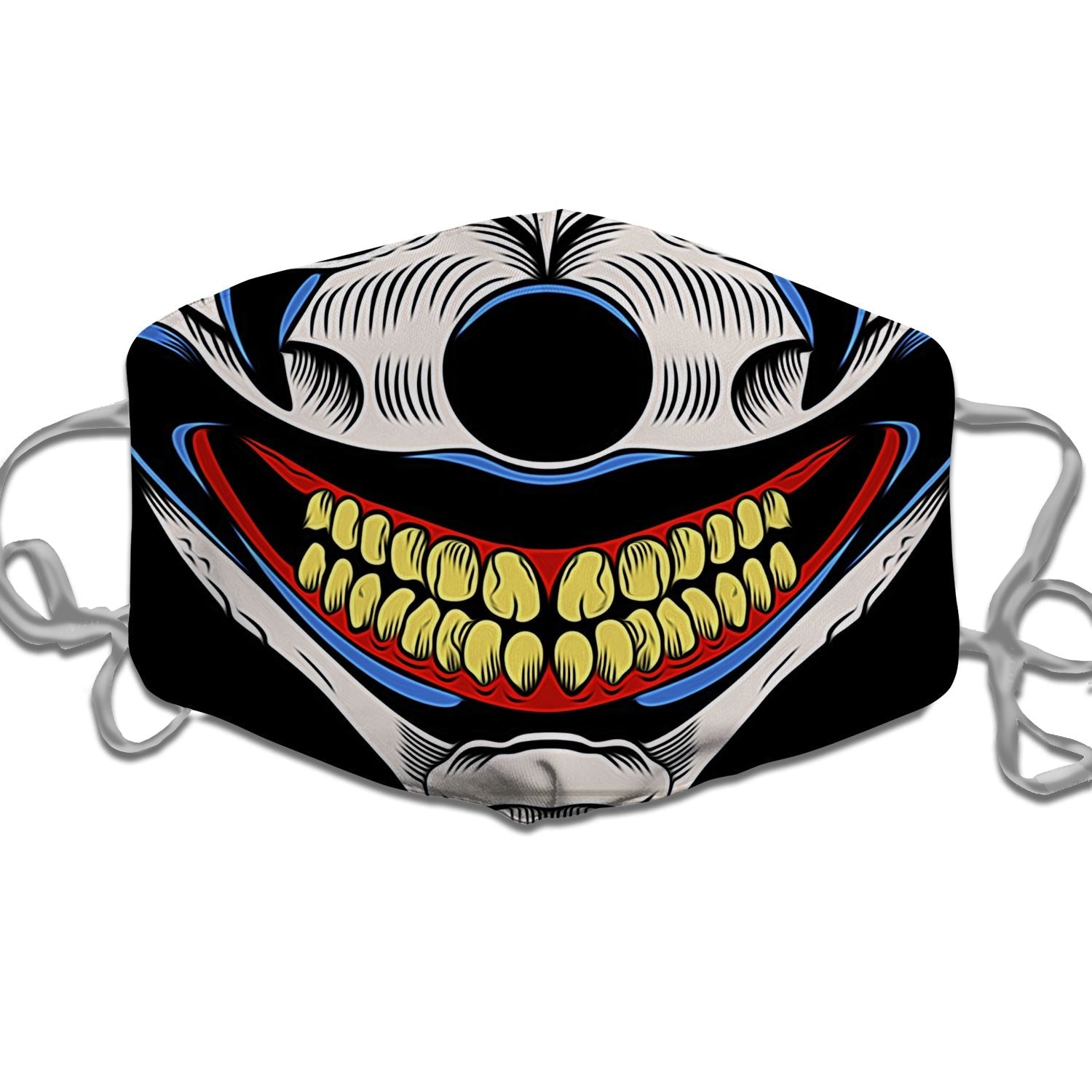 Red Evil Jester Face Mask