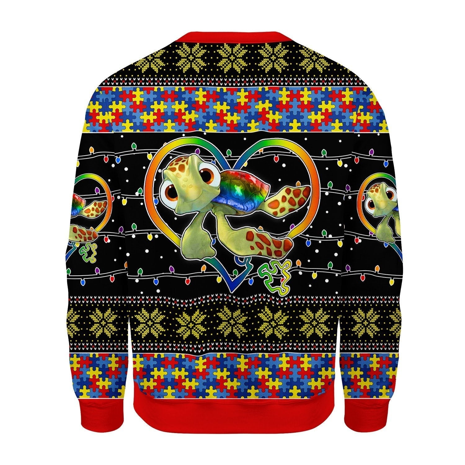 YMskins Christmas Sweater Autism Be You The World Will Aujust 3D Apparel
