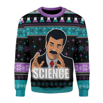 Gearhomies Christmas Unisex Sweater Science Is True Whether Or Not You Believe 3D Apparel