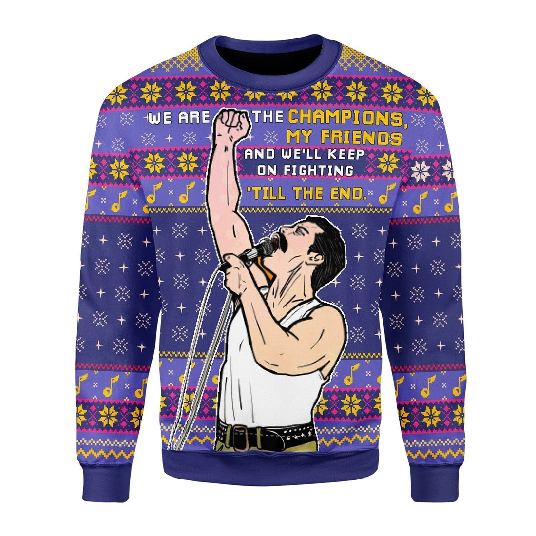 Gearhomies Christmas Unisex Sweater We Are The Champions 3D Apparel