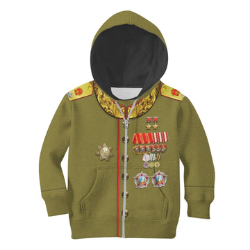 Joseph Stalin Russia Kid Zip Hoodie