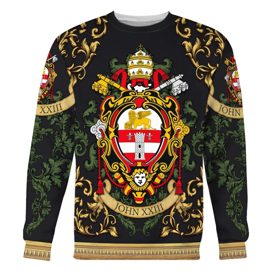 YMskins Unisex Tops Pullover Sweatshirt John XXIII Coat Of Arms 3D Apparel