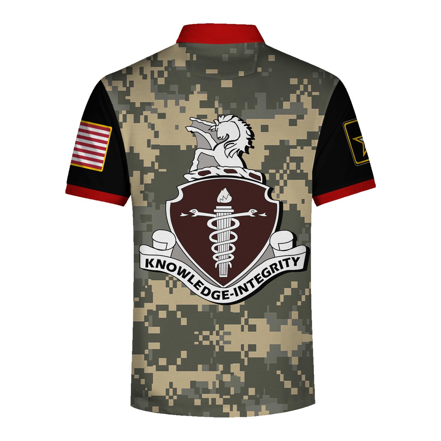 YMskins Polo Shirt US Army Knife Army Veterinary Corps Army 3D Apparel