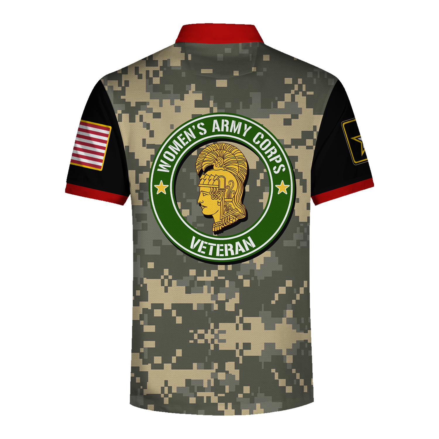 YMskins Polo Shirt US Army Womens Army Corps Veteran 3D Apparel