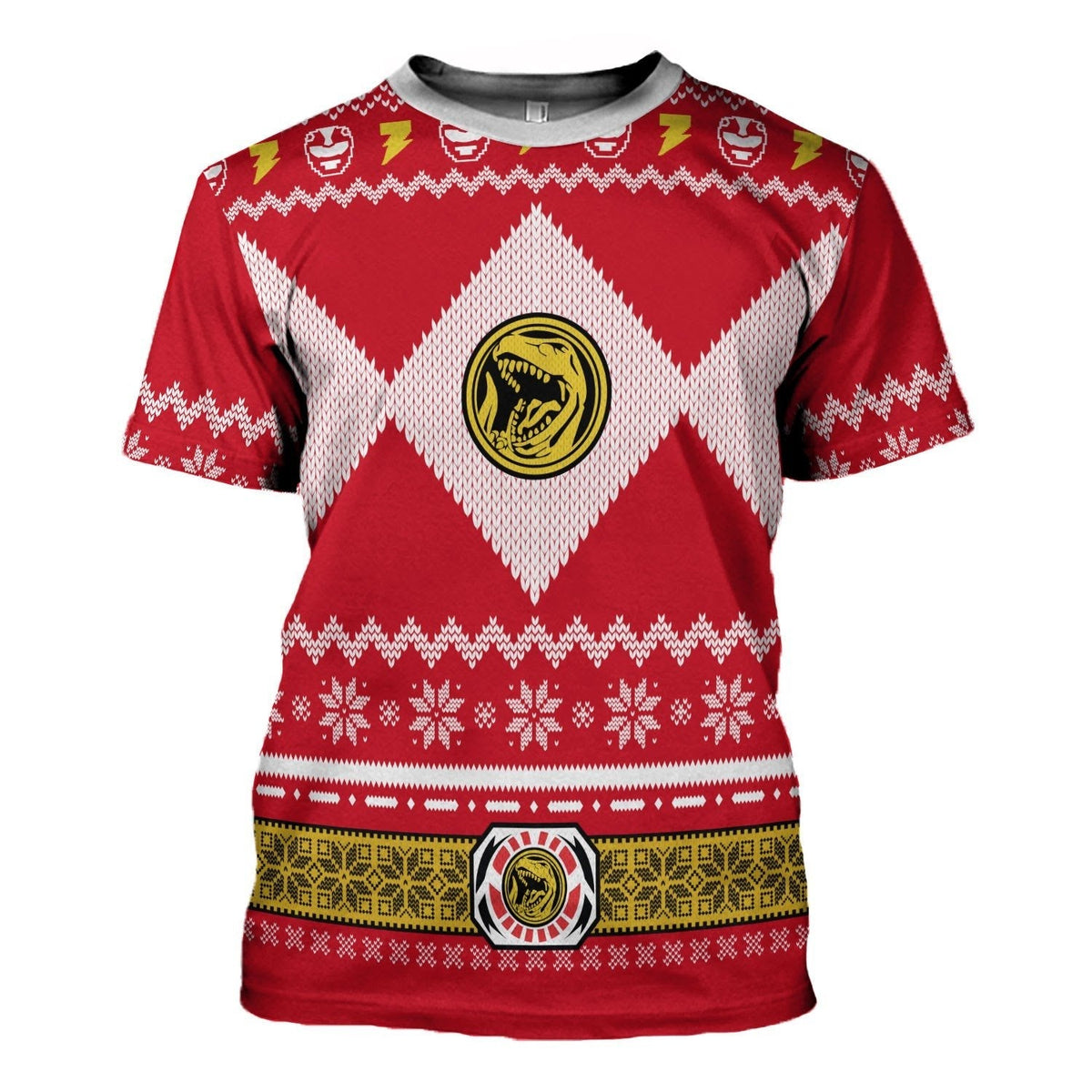 YMskinss Red Power Rangers Tops