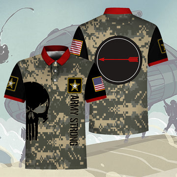 YMskins Polo Shirt US Navy Army Asymmetric Warfare Group 3D Apparel