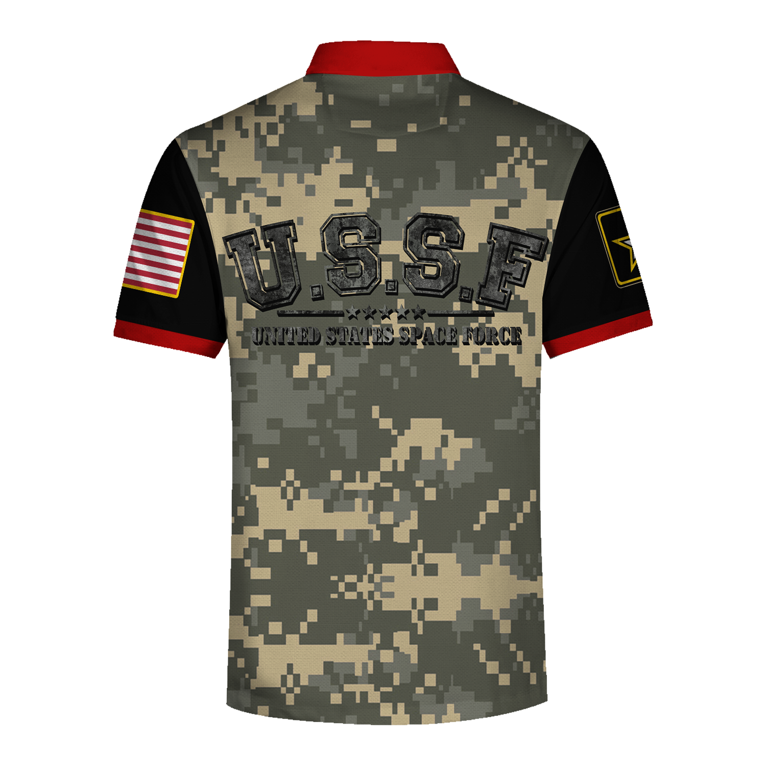 YMskins Polo Shirt USSF United States Space Force 3D Apparel