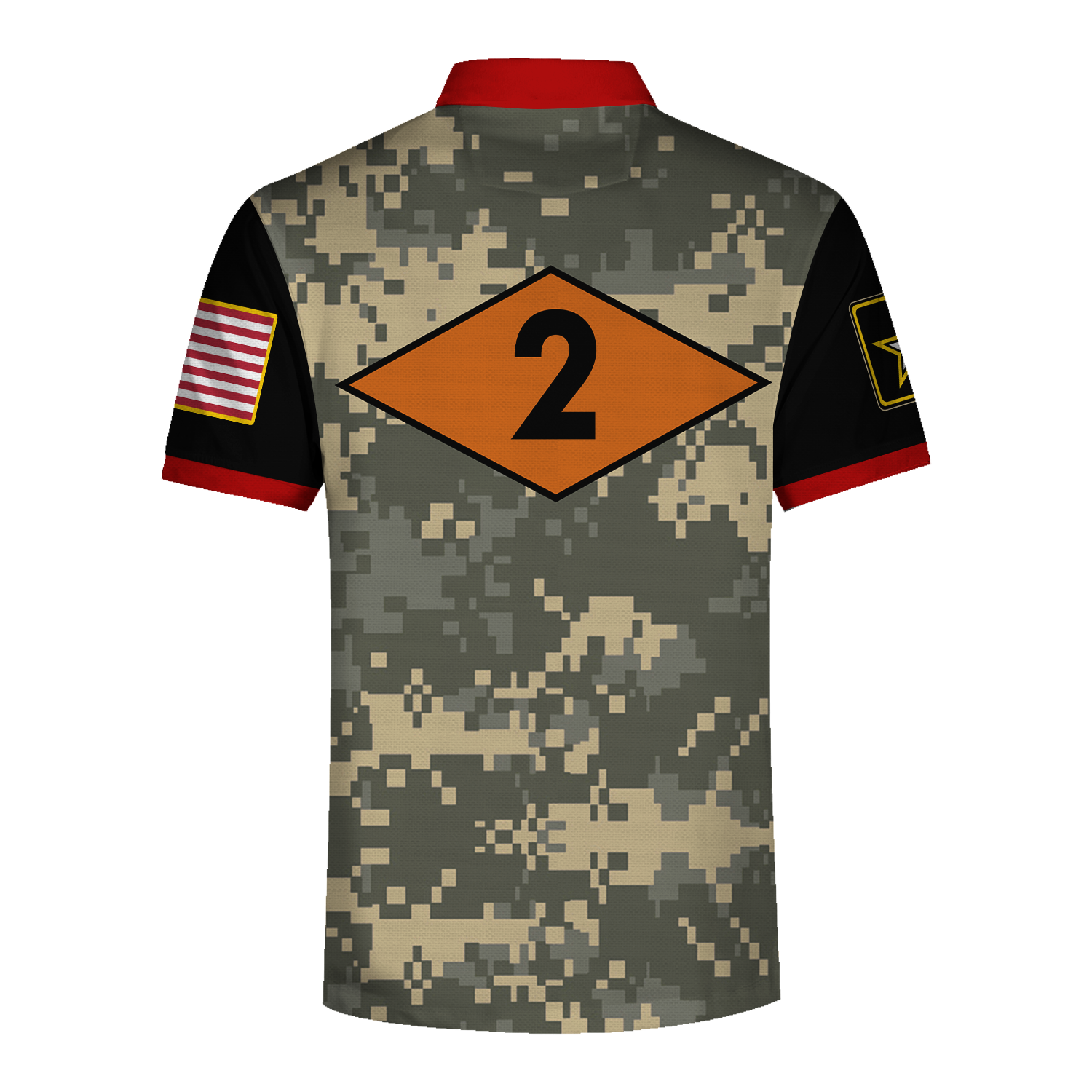 YMskins Polo Shirt Army Ranger Diamond 2nd Ranger Battalion 3D Apparel