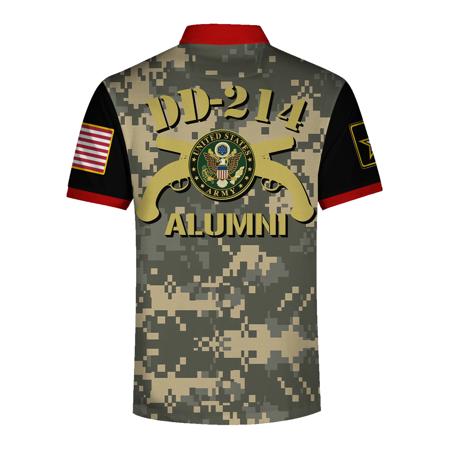 YMskins Polo Shirt US Army Sniper School U.S Army Veteran DD-214 Alumni 3D Apparel
