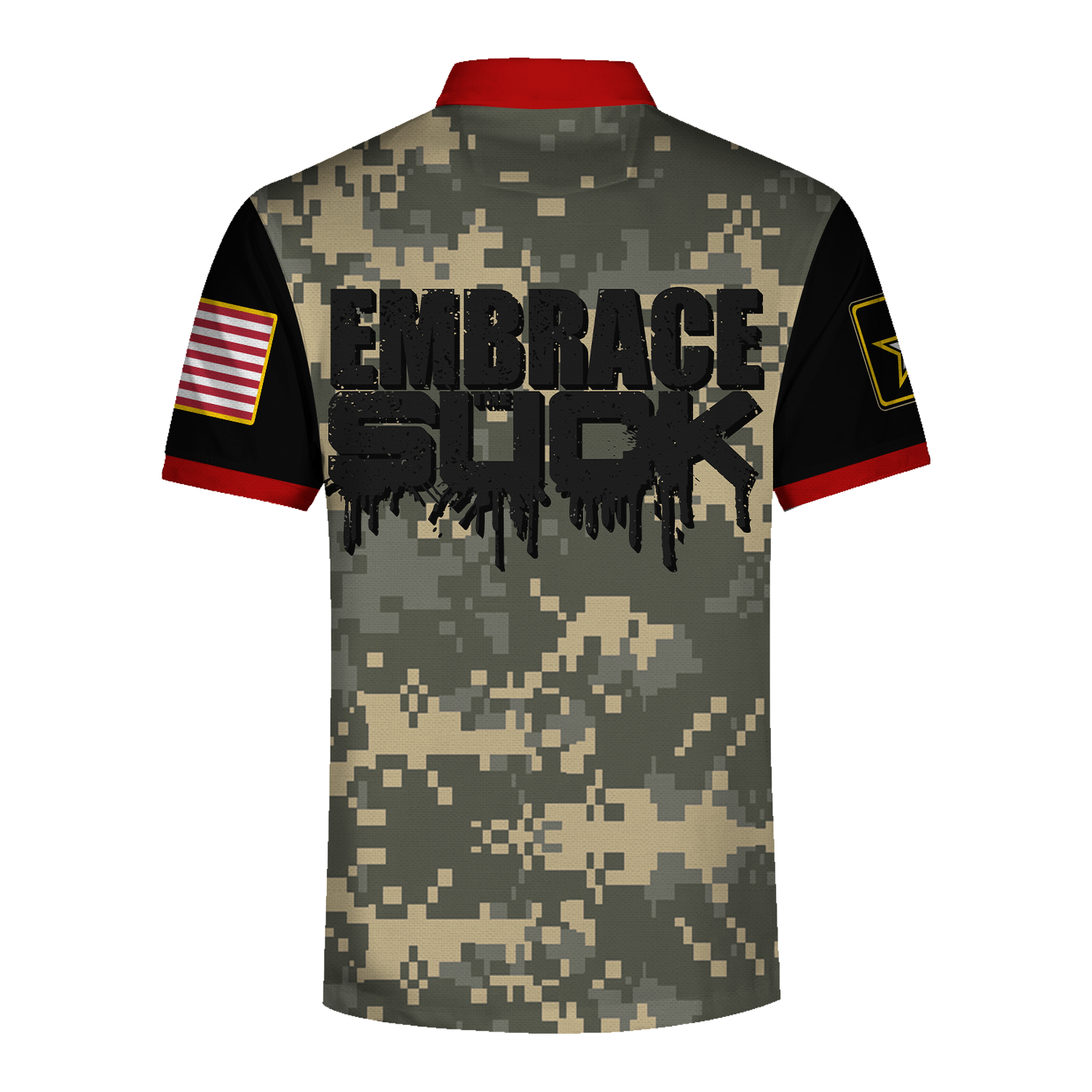 YMskins Polo Shirt US Army Embrace The Suck 3D Apparel