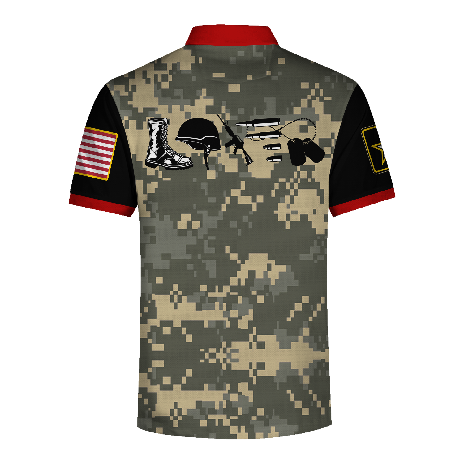 YMskins Polo Shirt US Army Moments Love Army Veteran 3D Apparel