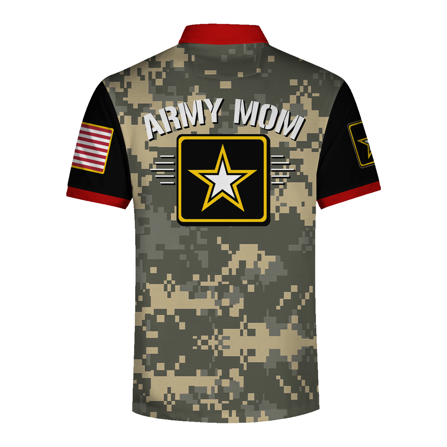 YMskins Polo Shirt US Army Army Mom 3D Apparel